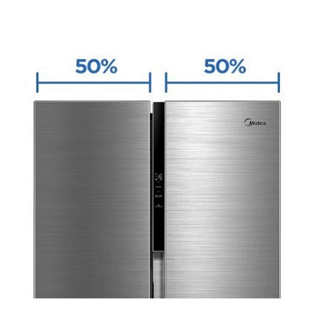 Midea MDRS619FIE46 83.5cm 460L Frost Free Fridge Freezer - Stainless Steel