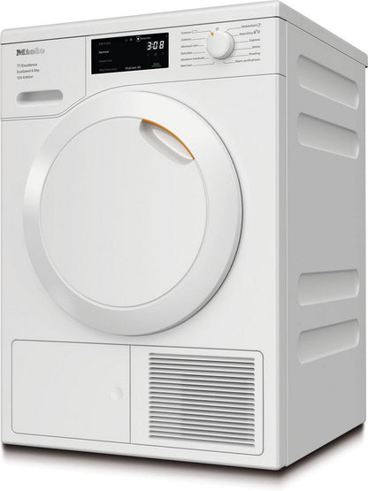 Miele TEC665WP 8kg Heat Pump Tumble Dryer - Lotus White