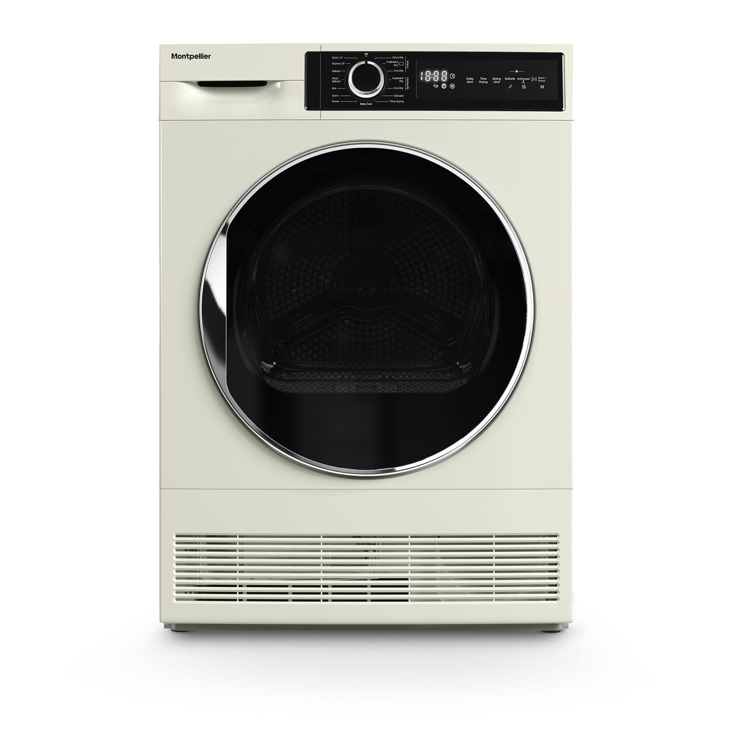Montpellier MTDC8SDC 8kg Condenser Sensor Dry Tumble Dryer in Cream