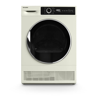 Montpellier MTDC8SDC 8kg Condenser Sensor Dry Tumble Dryer in Cream