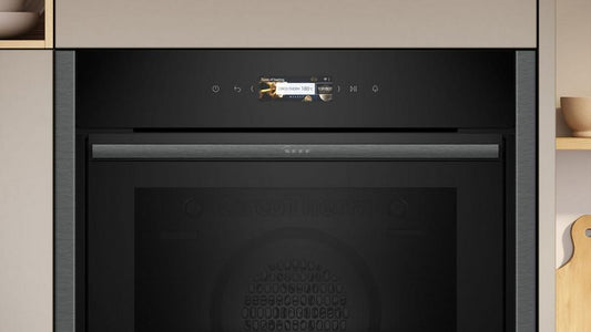 Neff B54CR71G0B 60cm Slide and Hide Built In Electric Single Oven