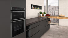 Load image into Gallery viewer, Neff U1ACE2HG0B 59.4cm Built In Electric Double Oven - Black with Graphite Trim
