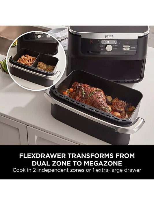 Ninja AF500UK Foodi FlexDrawer Air Fryer - Black
