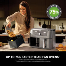 Load image into Gallery viewer, Ninja DZ400UK 9.5 litre MAX 6-in-1 Dual Zone Air Fryer - Gun Metal Grey
