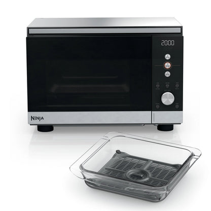 Ninja MW101UK CRISPi Microwave, Air Fryer & Oven with FusionCrisp Technology - Silver