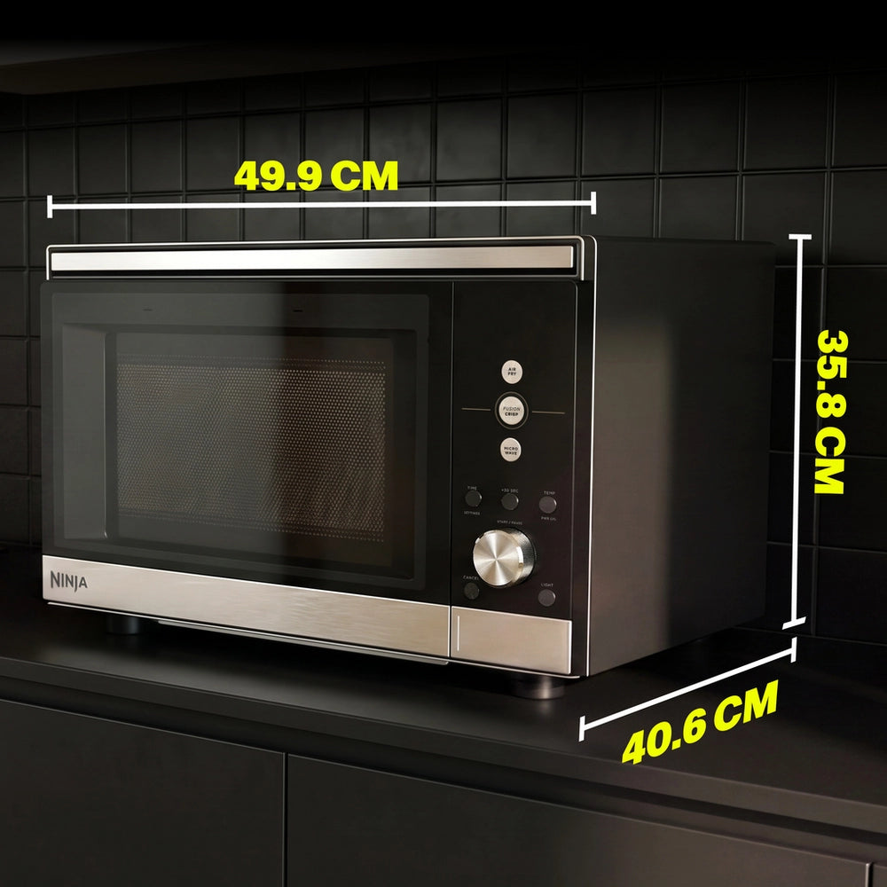 Ninja MW101UK CRISPi Microwave, Air Fryer & Oven with FusionCrisp Technology - Silver
