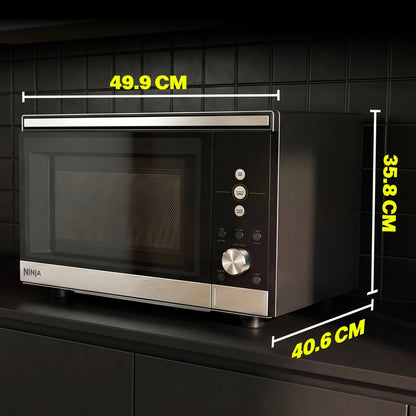 Ninja MW101UK CRISPi Microwave, Air Fryer & Oven with FusionCrisp Technology - Silver