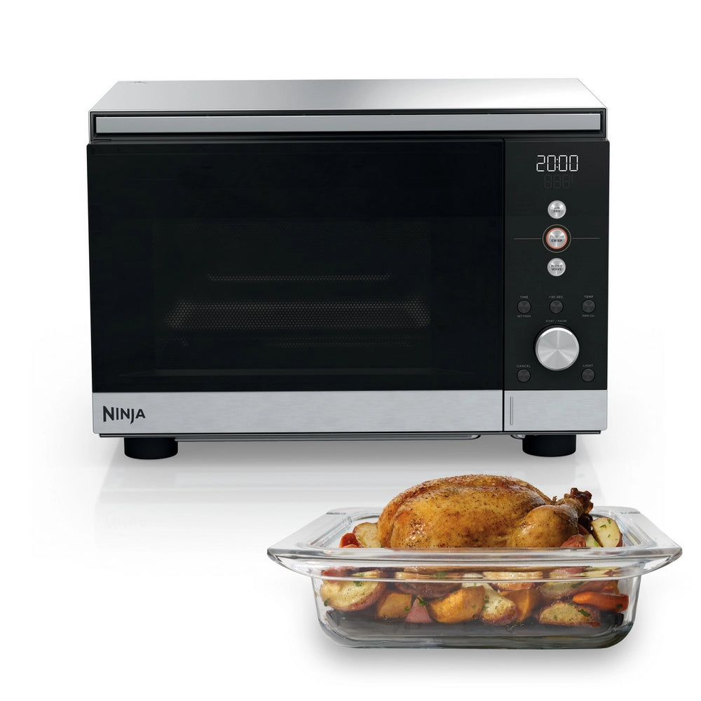 Ninja MW101UK CRISPi Microwave, Air Fryer & Oven with FusionCrisp Technology - Silver
