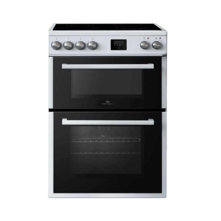 New World NWDO60CW 60cm Double Oven Electric Cooker - White