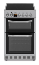 Load image into Gallery viewer, New World NWTOP53DCS 50cm Double Oven Electric Cooker - Silver
