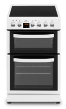 Load image into Gallery viewer, New World NWTOP53DCW 50cm Double Oven Electric Cooker - White
