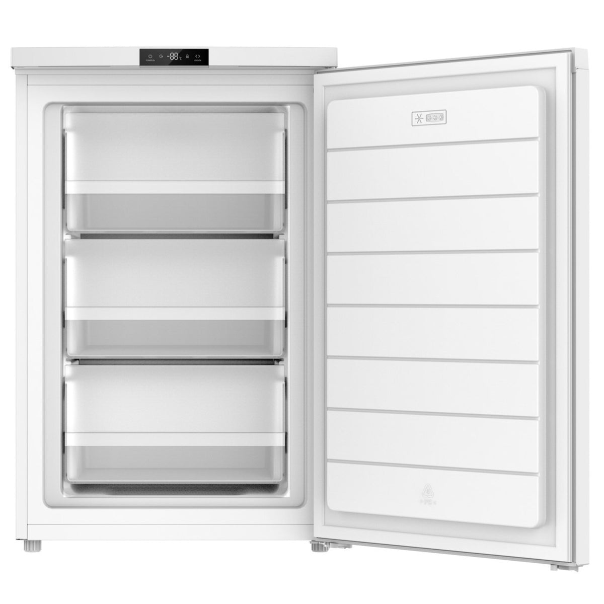 Teknix UC2TNF55FW, 91L Under Counter Freezer, Total No Frost, White