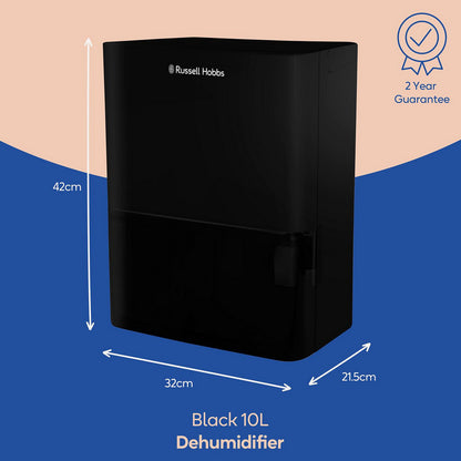 Russell Hobbs RHDH1001B 10L Dehumidifier -  Black