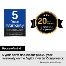 Load image into Gallery viewer, Samsung RB34C632ESA/EU 59.5cm 65/35 Split Fridge Freezer - Silver / White
