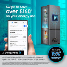 Load image into Gallery viewer, Samsung RB34C632ESA/EU 59.5cm 65/35 Split Fridge Freezer - Silver / White
