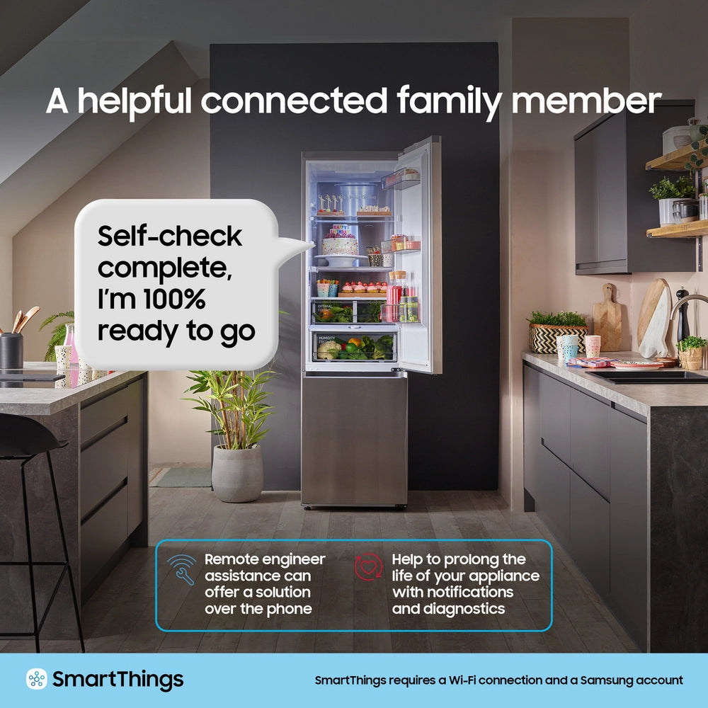 Samsung RB34C632ESA/EU 59.5cm 65/35 Split Fridge Freezer - Silver / White