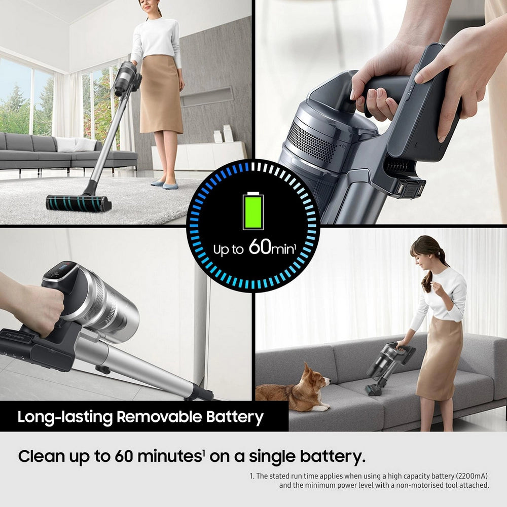 Samsung VS20B75AGR1/EU Jet 75E Pet Cordless Vacuum Cleaner - 60 Minutes Run Time - Mint