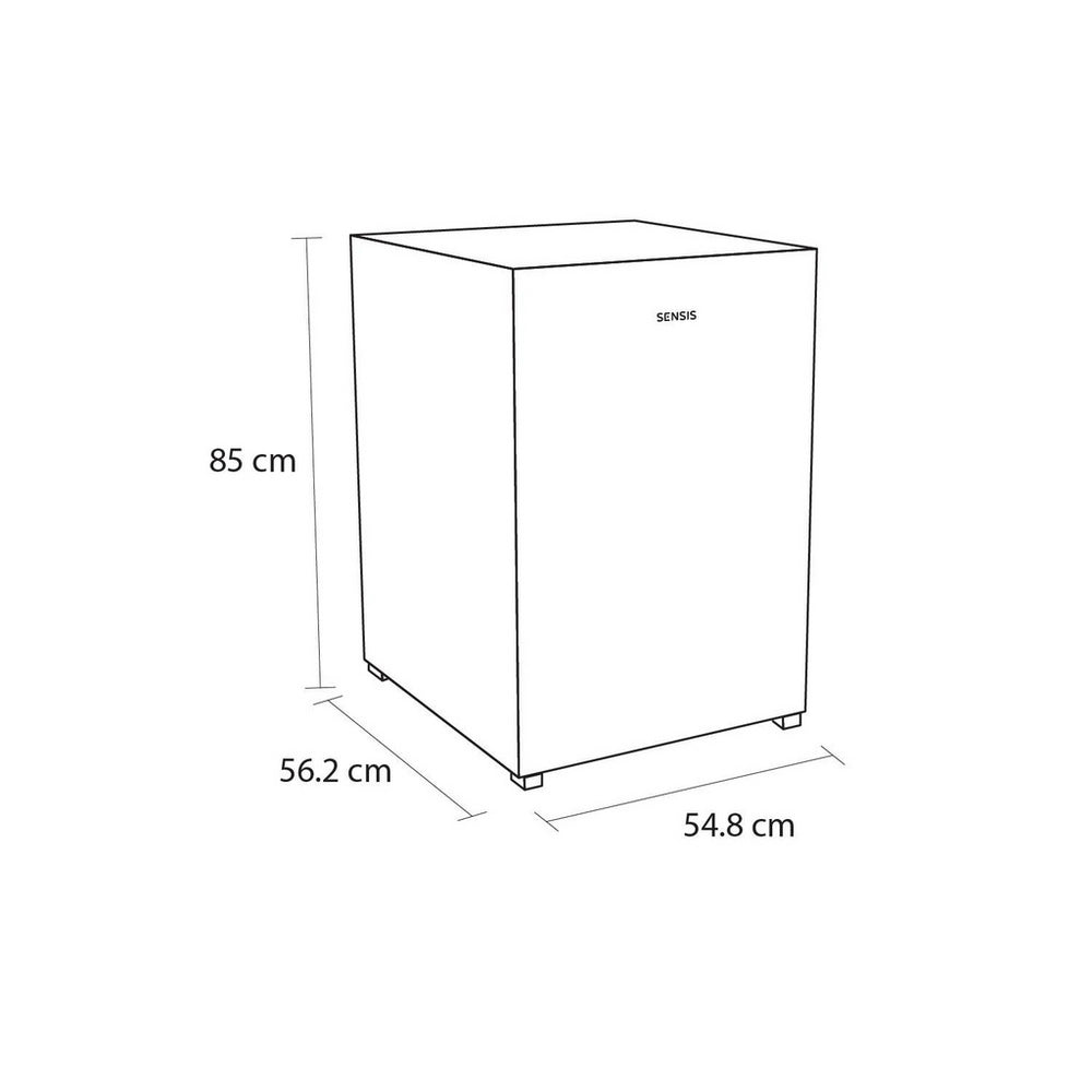 Sensis RFUCF01F54EW 55cm Undercounter Fridge with Freezer Compartment - White