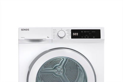 Sensis TDHF018A2W 8kg Heat Pump Tumble Dryer - White