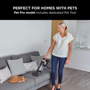 Shark IZ420UKT Stratos Cordless Stick Vacuum Cleaner - Pet Pro Model - 120 Minutes Run Time - Copper