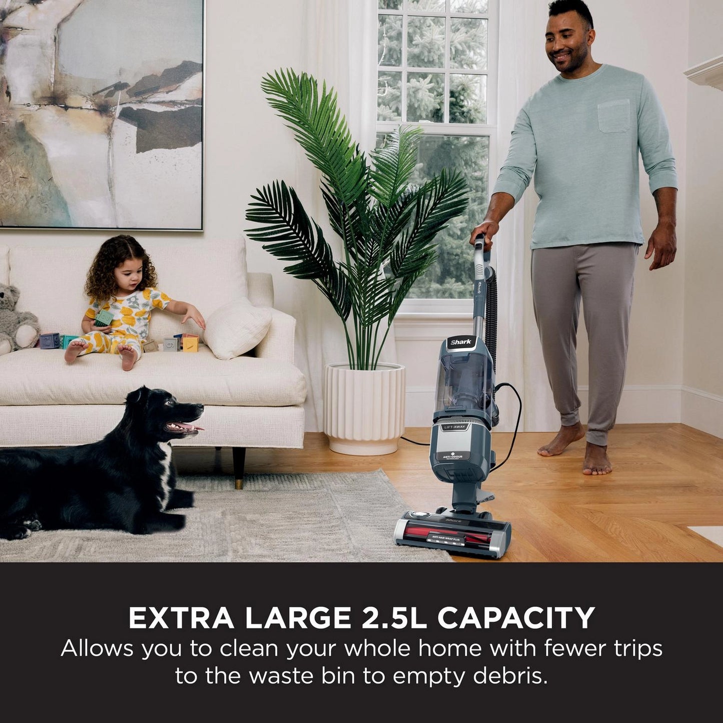 Shark NZ780UKT Anti Hair Wrap Plus Upright Pet Vacuum with Lift-Away - Smoky Grey
