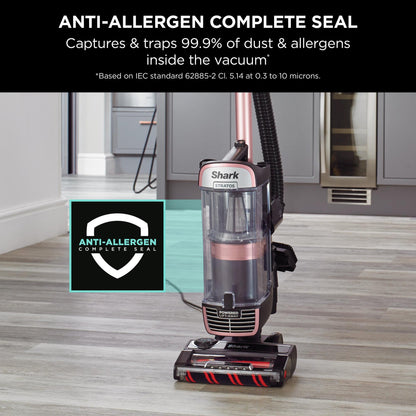 Shark NZ860UKT Stratos Anti hair Wrap Plus Upright Vacuum Cleaner - Rose Gold