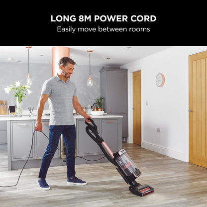 Shark NZ860UKT Stratos Anti hair Wrap Plus Upright Vacuum Cleaner - Rose Gold