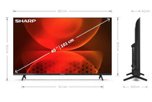 Load image into Gallery viewer, Sharp 2T-C40FH2KL2AB 40&quot; Full HD LED Android Smart TV Chromecast
