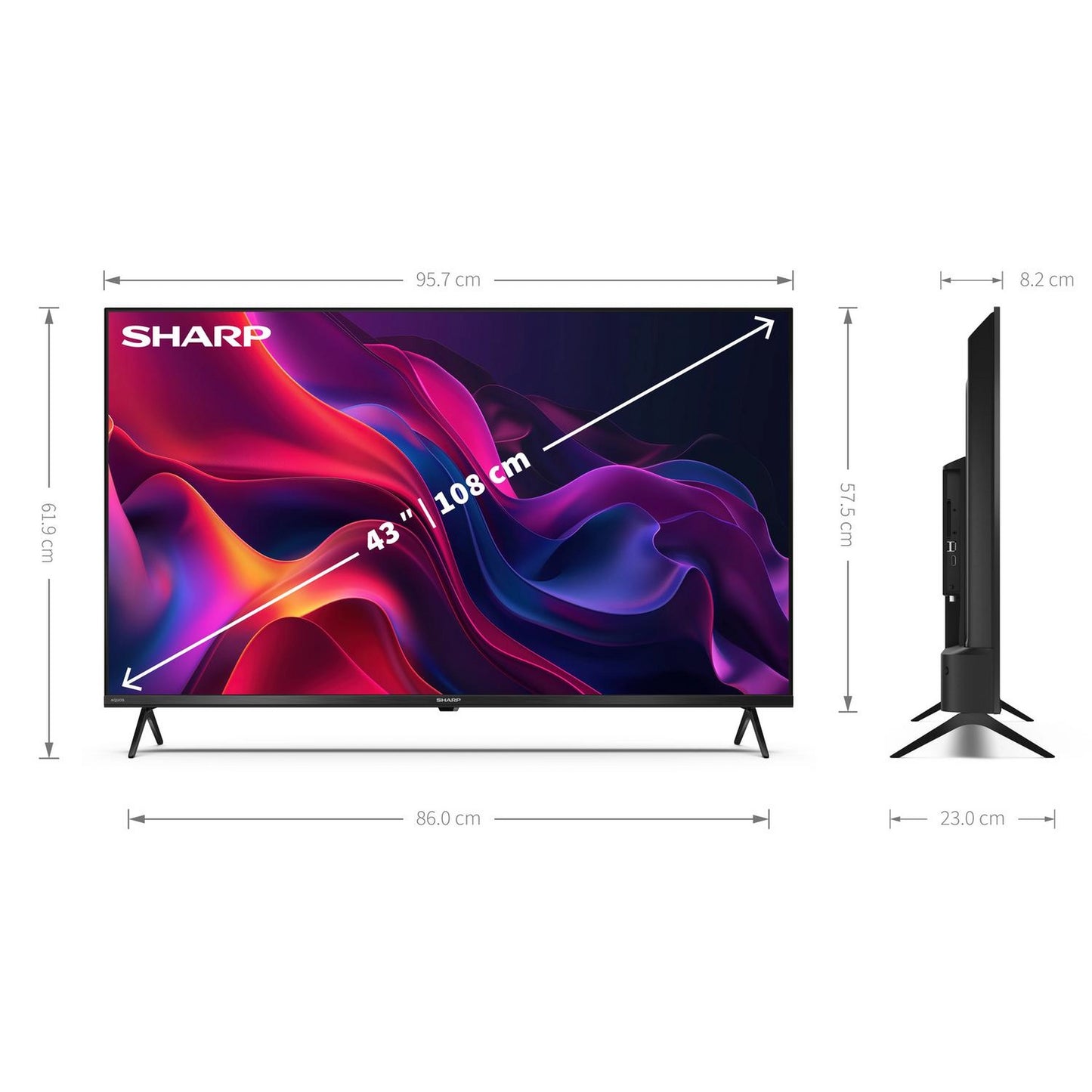 Sharp 4T-C43GK4245KB 43"4K Ultra HD Smart TV