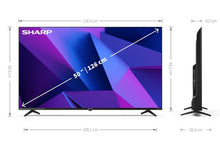 Load image into Gallery viewer, Sharp 4T-C50FN2KL2AB 50&quot; 4K Ultra HD Smart TV
