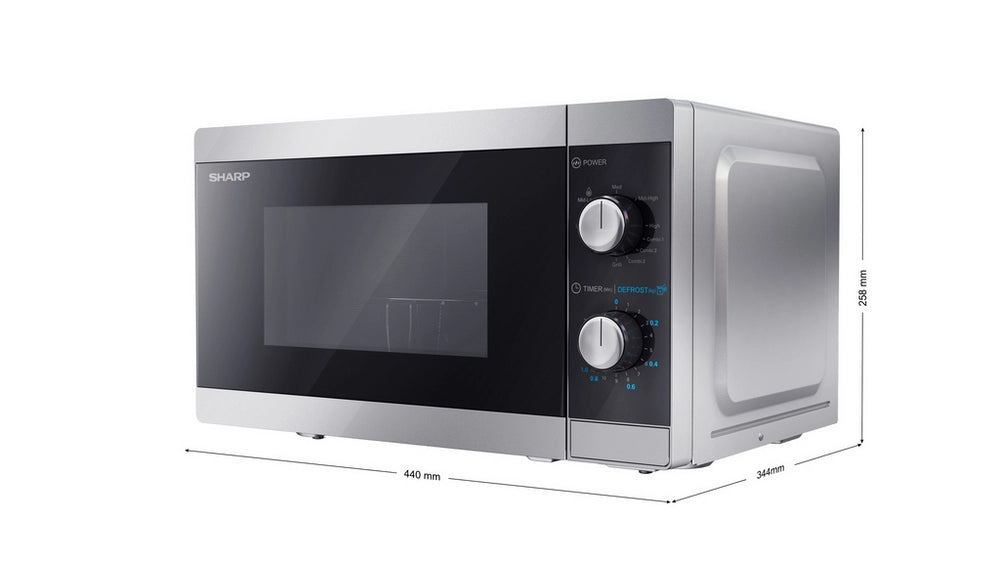 Sharp YC-MG01U-S 20 Litres Microwave Grill Airfryer - Silver