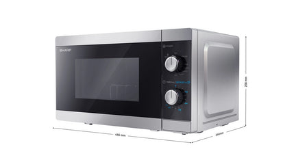Sharp YC-MG01U-S 20 Litres Microwave Grill Airfryer - Silver