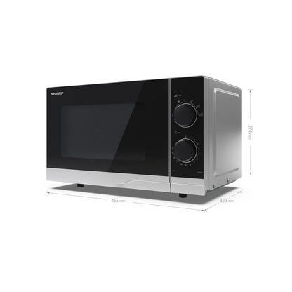Sharp YC-PS201AU-S 20 Litres 700Watt Microwave Oven - Silver