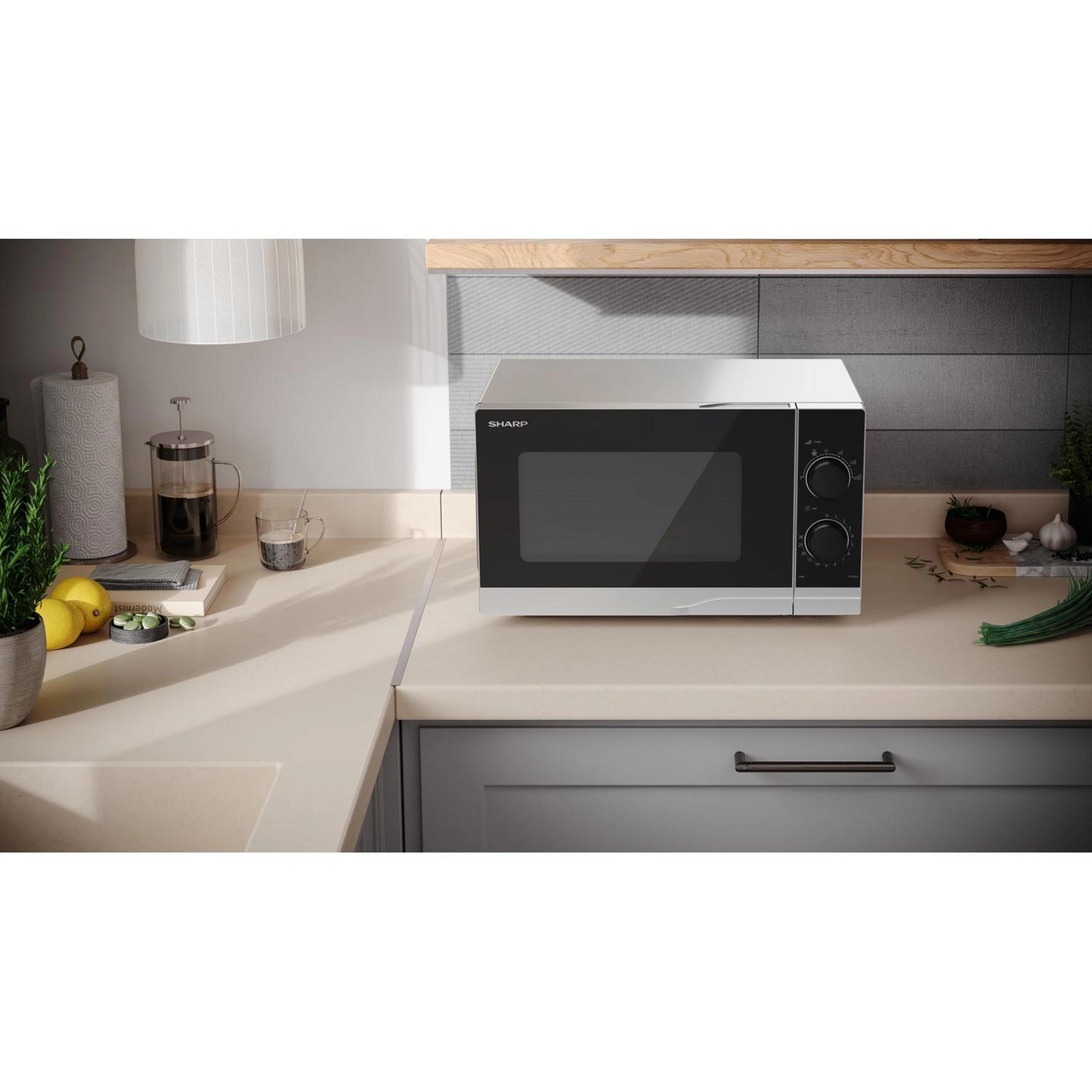 Sharp YC-PS201AU-S 20 Litres 700Watt Microwave Oven - Silver