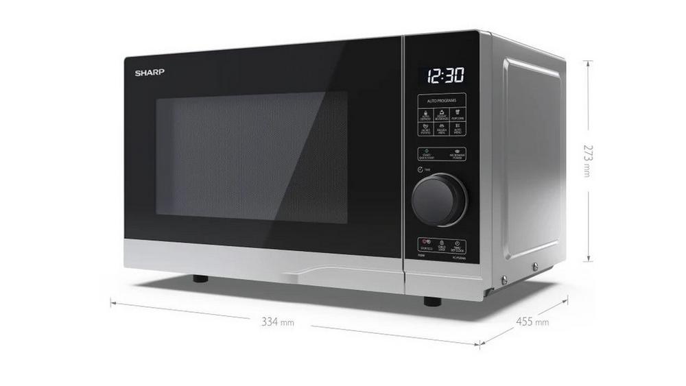 Sharp YC-PS204AU-S 20 Litres Microwave Oven - Black/Silver