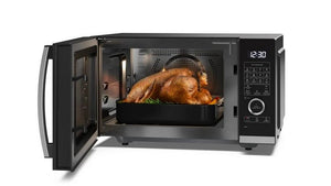 Sharp YC-QC254AU-B 25 Litres Flatbed Convection Oven Microwave with Grill - Black