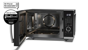 Sharp YC-QC254AU-B 25 Litres Flatbed Convection Oven Microwave with Grill - Black