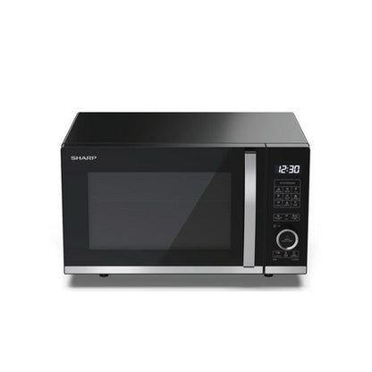 Sharp YC-QG204AU-B 20 Litres Flatbed Microwave Oven with Grill - Black