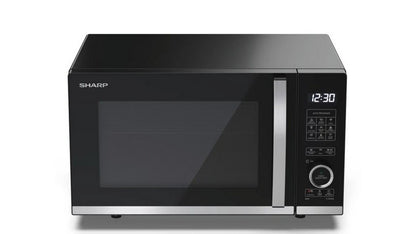 Sharp YC-QG204AU-B 20 Litres Flatbed Microwave Oven with Grill - Black