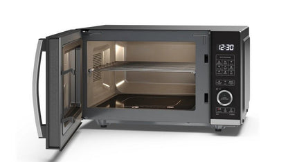 Sharp YC-QG204AU-B 20 Litres Flatbed Microwave Oven with Grill - Black