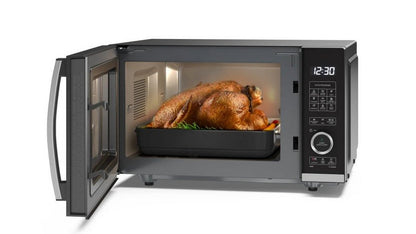 Sharp YC-QG204AU-B 20 Litres Flatbed Microwave Oven with Grill - Black