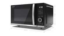 Load image into Gallery viewer, Sharp YC-PG254AU-S 25 Litres Grill Microwave Oven - Silver/Black
