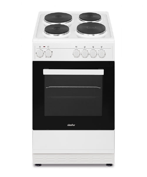Simfer 50cm White Electric Single Cavity Solid Plate Cooker – Tylers ...