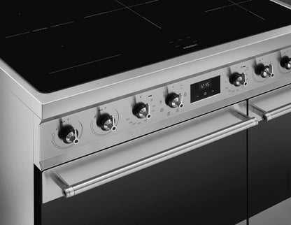 Smeg C92IMX2 90cm Electric Rangecooker with Double Oven and Induction Hob - Stainless steel
