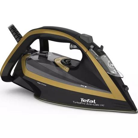 Tefal FV5696G0 Ultimate Turbo Pro Steam Iron - Black & Gold