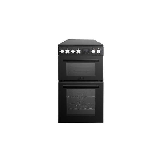 Teknix TKED54B, Ceramic Cooker, Double Oven, 50cm, Black