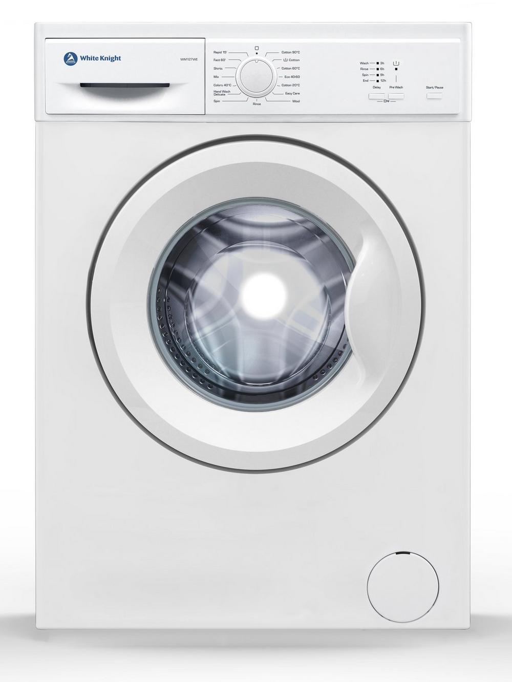 White Knight WM127WE 7kg 1200 Spin Washing Machine - White