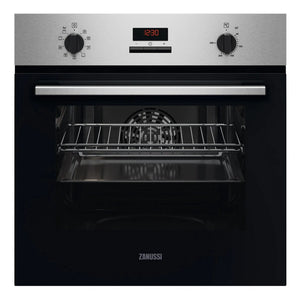 Zanussi ZOHHE2X2 60cm Built In Electric Single Oven - Stainless Steel