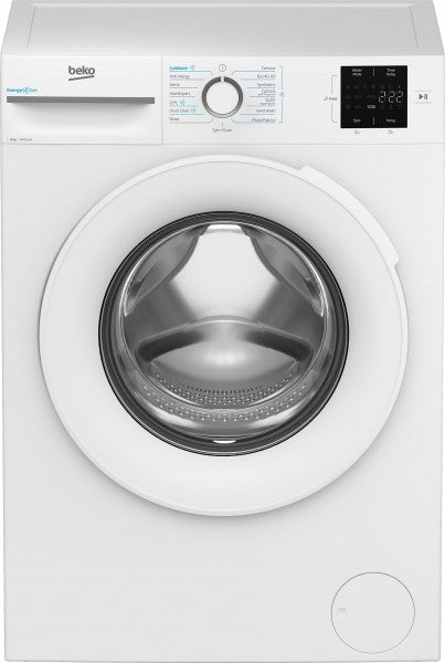 Beko BM3WT3841W Freestanding 8kg 1400rpm Washing Machine with EnergySpin