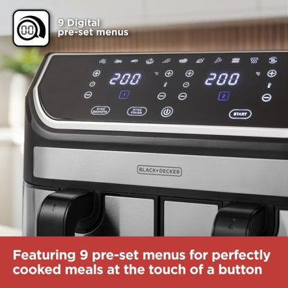 Black & Decker BXAF17094GB 9 Litre Dual Air Fryer